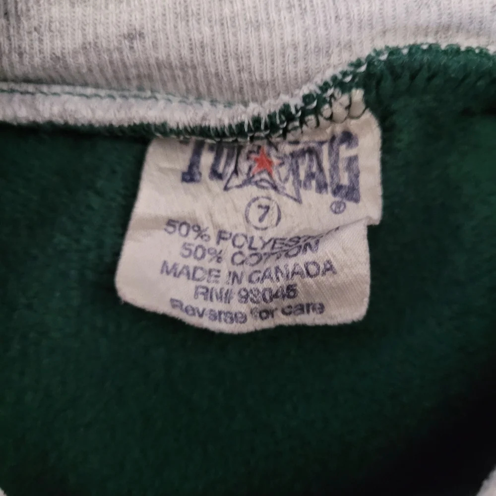 Vintage 1990s green basketball crew neck sweatshirt